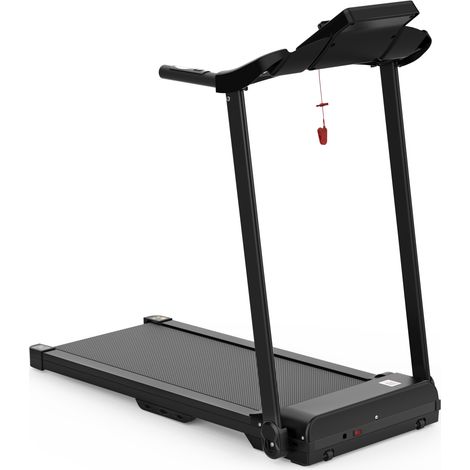 Cinta de correr eléctrica plegable 12 km/h con LED, app y soporte para tablet HOMVRA (1/5)