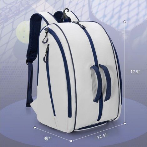 Sac à dos de tennis unisexe avec poche isotherme et compartiment ventilé pour le sport (1/5)
