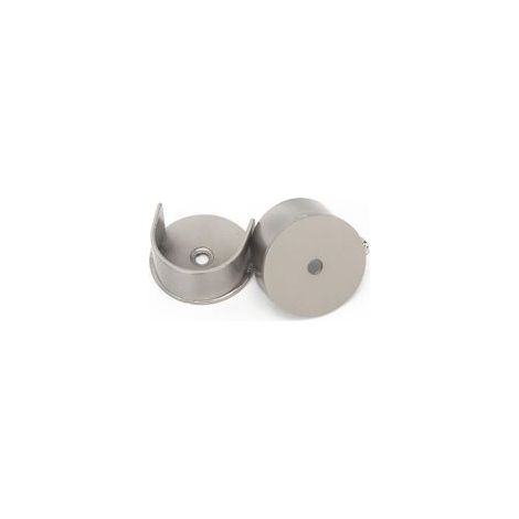 Lot de 2 supports de tringle à rideaux encastrés - Support mural de 28 mm (1/5)