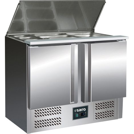 Saladette inox - 2 portes - GN1/1 - Professionnel - Saro