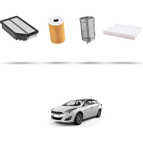 Kit tagliando 4 filtri compatibile con Hyundai i40 1.7 CRDI 85KW dal 2011 (1/5)