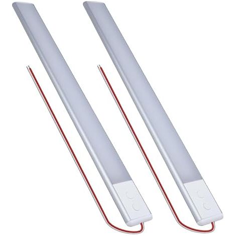 2 pièces de lampes LED pour camping-car, lampe LED 12V pour camping-car avec interrupteur, bande LED de camping-car à intensité variable, lampe de toit de voiture pour caravane, camping-car, camion (1/5)