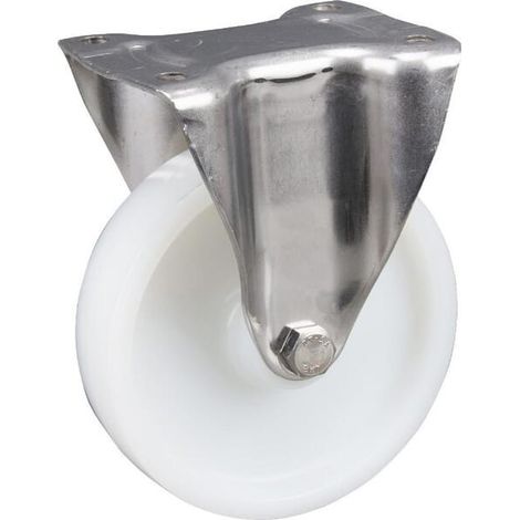 Roulettes pivotantes en acier inoxydable à bandage en matière synthétique TENTE 8478UOO160P63 (1/2)