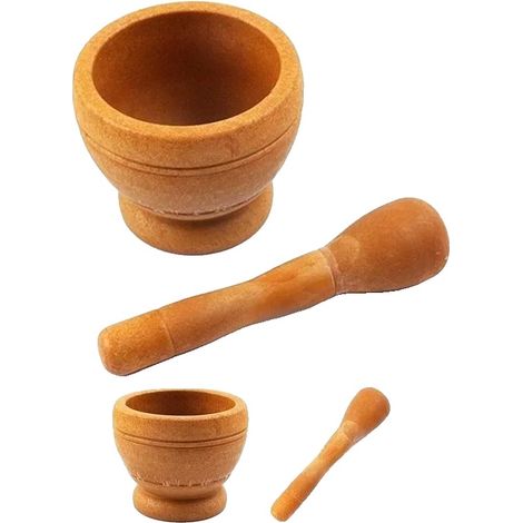 Juego de mortero y maja, resina duradera, herramienta de cocina versátil, tamaño 1 (1/2)