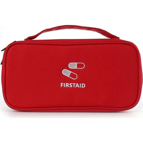 Erste-Hilfe-Tasche, tragbare Notfall-Medikationstasche, Outdoor-Reise-Camping-Überlebenstasche-Red