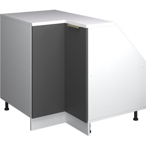 Meuble de cuisine d'angle pour combles R-Line, Anthracite-or, 75.6cm 1 porte, 60 cm de profondeur, Vicco (1/5)