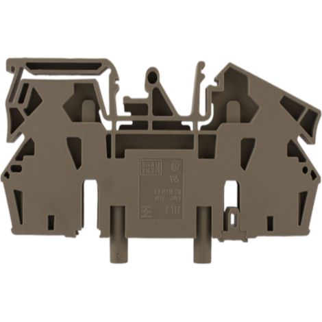 Morsetto sezionatore di prova con presa ampere beige 6MMQ 1piano 2conduttori Weidmuller