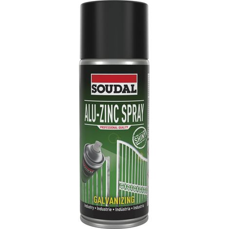 Soudal Zinkspray Rostschutz - Zink Spray zum Kaltgalvanisieren, hell 400ml (1/5)