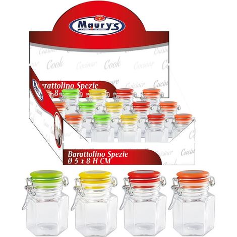 MAURY'S BARATTOLINO PER SPEZIE IN COLORE ASSORTITO 0.5 X H8 CM