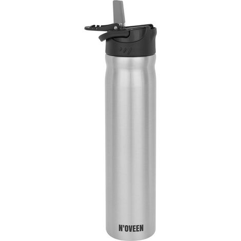 NOVEEN Matte Sport Trinkflasche 730 ml Silber