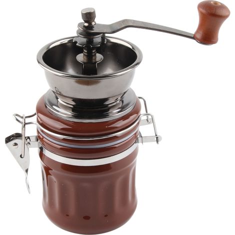 Manuelle Kaffeemühle im europäischen Stil, multifunktionale Keramik-Kaffeemühle für Kaffeeliebhaber (1/5)