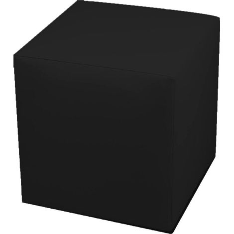 Dmora - Pouf Acerbo, Poltrona multiuso, Poltroncina sacco, Pouf poggiapiedi, Made in Italy, 40x40 h42 cm, Nero
