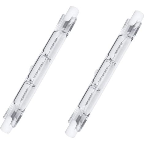Lampes Halogènes 2 Pièces Dimmable R7S Blanc Chaud 2700K (78mm, 80W 1250lm) [Classe énergétique G]