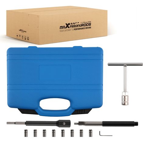 11pc Diesel Engine Carbon Cleaner Tool Kit for Cars Injector Seat Cutter Set (1/5)