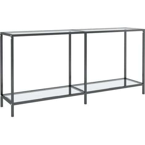 Maison Exclusive - Tavolo Consolle Trasparente 160x35x75,5 cm in Vetro Temperato