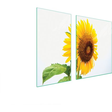 GLASSCHUTZPLATTE FÜR HERD 90x52 BLUME (1/5)
