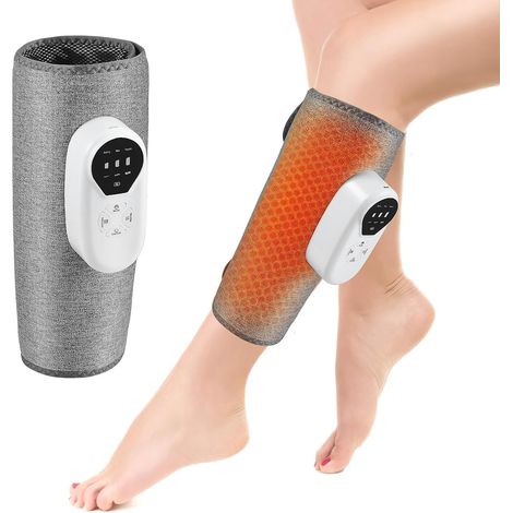 Massaggiatore per polpacci wireless con calore e compressione, massaggiatore per gambe con 3 modalità di massaggio, 3 modalità di calore e 3 modalità di vibrazione, per il rilassamento muscolare (1/5)