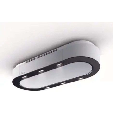 CAPPA UNIKA cm 120x50 - Bianca e Nera a vista - 800 m3/h