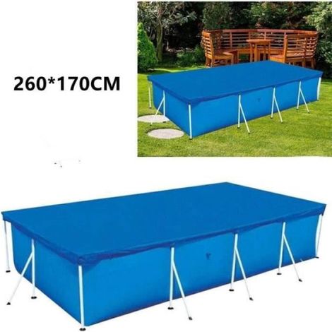 Couverture de piscine rectangulaire - Cadre couverture de piscine - Protection UV - 260170CM (1/4)