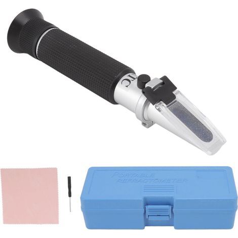 Portable Alcohol Refractometer 0-80%, Antifreeze Tester for Measuring the Percentage of Alcohol by Volume in Spirits (1/5)