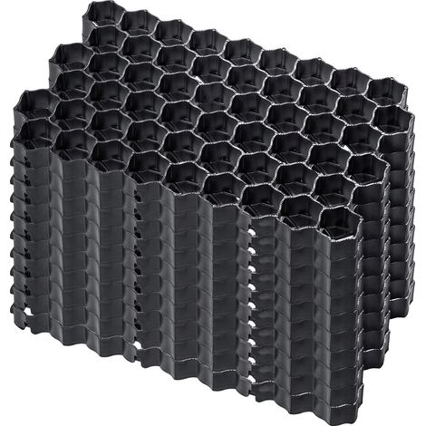 Valla de jardín, polietileno LDPE, 60x40x4 cm, capacidad de carga 1000 toneladas/m², alta flexibilidad, resistente a la intemperie. (1/5)