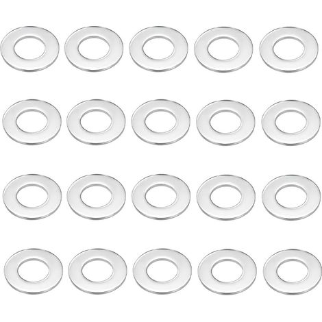 Rondelles Metal M10, Rondelle Inox 20 Pièces, Rondelles Plates M10 X 25Mm, Rondelle 304 En Acier Inoxydable, Penny Rondelles Pour Vis Et Boulous Et Écrous (1/5)