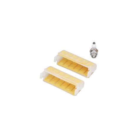 Filtre à Air 2 pièces 1123 120 1613, pièces de trononneuse avec bougie d'allumage de remplacement pour Stihl MS210 MS230 MS250 021 023 025 (1/5)