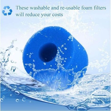 Filtre Spa Éponge Intex S1 - Réutilisable et Lavable - Lot de 2 (1/5)
