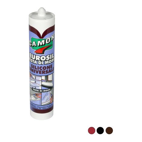 SIGILLANTE SILICONICO ACETICO EUROSIL- 280 ml - Testa di Moro- CAMON- pezzi 1