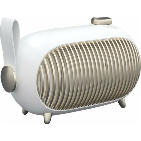 Chauffage soufflant céramique 500W/1000W – 3 modes de chauffage – Thermostat intégré – Pour petits espaces – Protection contre surchauffe