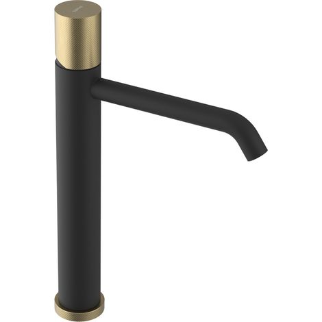 ULTRATAP Mitigeur de lavabo, noir/or mat (1/3)