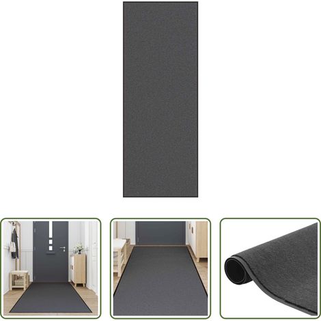 vidaXL Paillasson en polypropylène - Paillasson anthracite 115x300 cm (1/5)