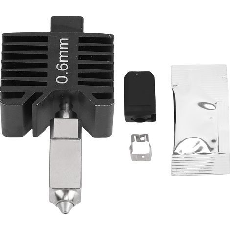 Kit de remplacement de tête d'impression 3D pour imprimante Bambu Lab X1 X1C P1P P1S : buse en acier trempé, élément chauffant en céramique 60 W, diamètre 0,6 mm. (1/5)