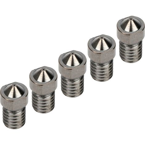 5 pièces buse imprimante 3D en acier trempé ultra résistant, accessoires d'impression, filament, 0,2 mm (1/5)