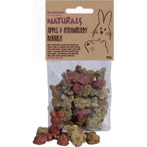 Rosewood Apple & Strawberry Bunnies 100g - PK 9 - 265596