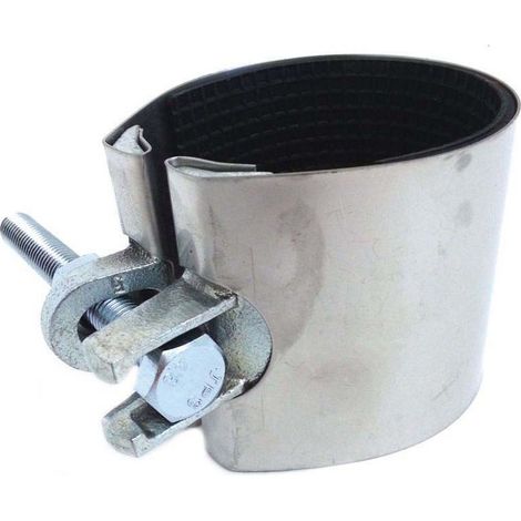 Collare di riparazione inox per tubi con un tirante, scegli se 50-54mm