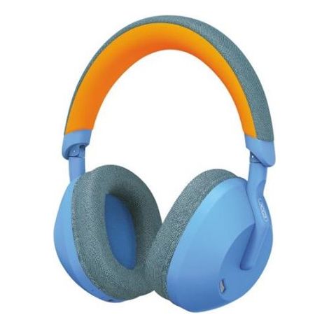 Xo be49 auriculares bluetooth 5.3 - diadema y almohadillas confort en tela - microfono integrado - color azul