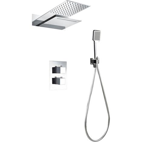 Conjunto para ducha con una grifería fabricada en latón de diseño moderno Rodas de Imex (1/5)