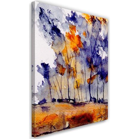 Tableau sur toile Abstrait Nature Arbres 40x60 (1/5)