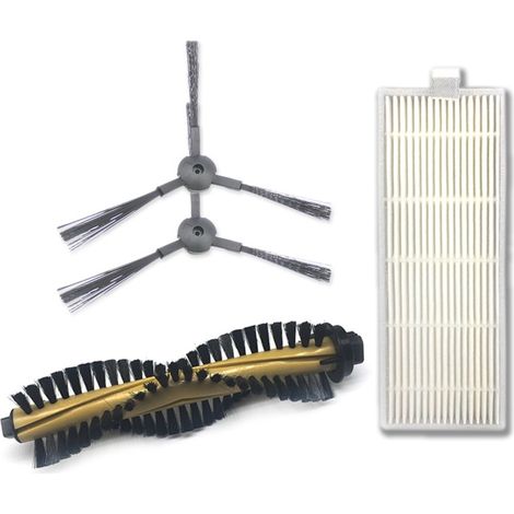Kit di manutenzione XI214 per ILIFE A4: spazzole laterali K614 + filtro I207 + spazzola principale I202 (1/4)
