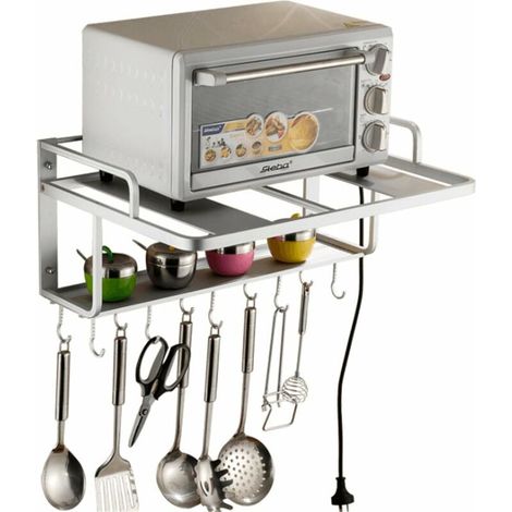 Microwave Oven Shelves, Kitchen Wall Shelf (1/5)