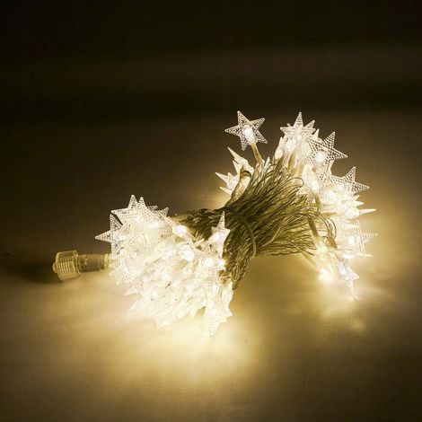 Luci a stringa LED per albero di Natale, stelle per matrimoni, 10 m, 100 LED (1/5)