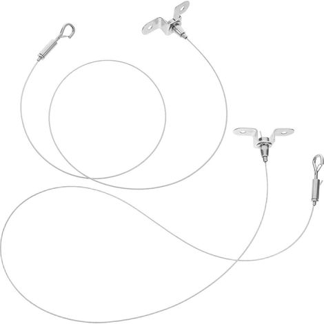 Kit de suspension en fil d'acier inoxydable 2 pièces avec longueur (1/5)