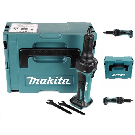 Makita – Meuleuse droite sans fil 18V – 25 000 tr/min – Carter aluminium pour espaces confinés – Coffret Makpac II (1/5)
