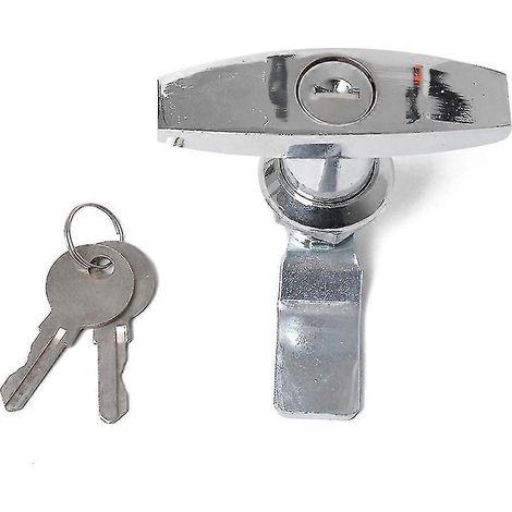 Serrure à poignée en T avec clés pour boîte à outils de remorque (1/3)