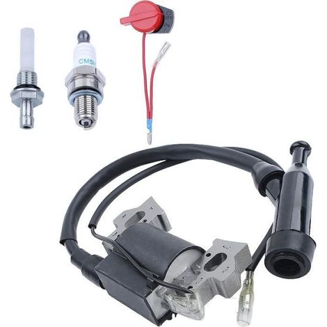 Kit Bobine D Allumage - Filtre A Carburant Et Interrupteur On Off - Pour Moteurs Honda GX110 GX120 GX140 GX160 GX200 - 1 Unite (1/4)