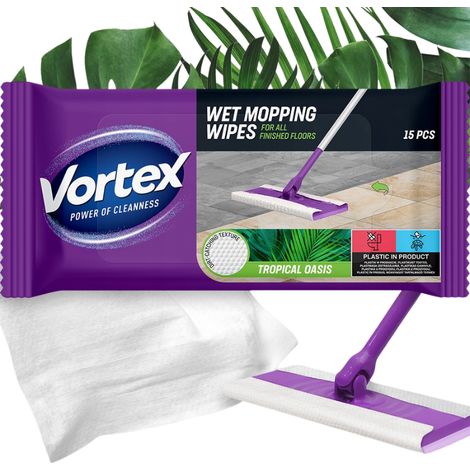 Salviette umidificate Vortex per mocio Tropical Oasis, 15 pezzi (1/4)