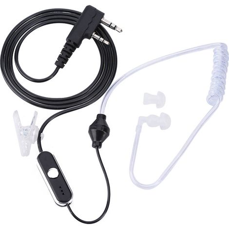 Écouteur universel 2 broches pour talkie-walkie radio K Head, casque avec micro intégré (1/5)