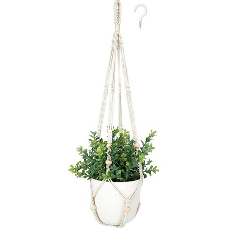 Plante artificielle en macramé pour décoration intérieure maison, chambre, salle de bain, cuisine (1/5)