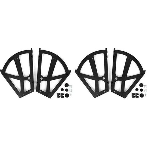 4 pièces/ensemble chaussures charnières d\'armoire, meubles de maison chaussures tiroir armoire charnière Flip plaque cadre tournant Rack accessoires de remplacement (1/4)